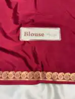 Chinmayi (Mysore crepe silk) - Burgundy - Image 6