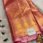 Thozhi (Kanchi Semi silk) - Gold & Pink