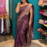 Kanchana (Soft semi silk) - Violet