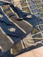 Yamini (Viscose silk) - Peacock blue - Image 2