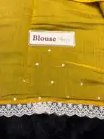 Anvika ( Chanderi cotton) - Mustard - Image 5