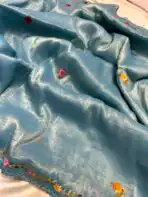 Floré (Fendi silk) - Dusty Teal - Image 2