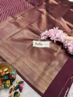 Kanchana (Soft semi silk) - Brown - Image 5