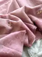 Pastel poem (Tussar cotton) - Mauve