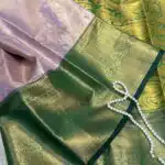 Thozhi (Kanchi Semi silk) - Lavender & Green