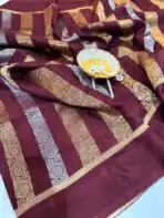 Shivanya (Mushru Kattan silk) - Magenta - Image 4