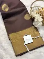 Athira (Semi silk) - Coffee brown - Image 2