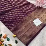 Kanchana (Soft semi silk) - Violet