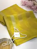 Shivanya (Mushru Kattan silk) - Lime yellow
