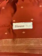 Kanchana (Soft semi silk) - Rust Orange - Image 6
