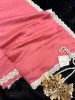 Anvika ( Chanderi cotton) - Coral - Image 2