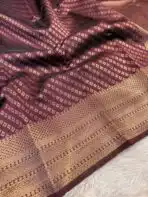 Kanchana (Soft semi silk) - Brown - Image 4