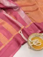 Shivanya (Mushru Kattan silk) - Dusty pink - Image 2