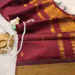 Maheshwari (Silk cotton) - Royal Maroon