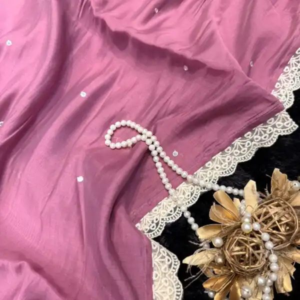 Anvika ( Chanderi cotton) - Amethyst