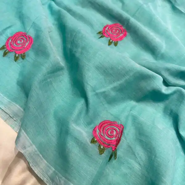Roselle (Mul cotton) - Aqua blue