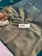 Athira (Semi silk) - Bottlegreen - Image 4