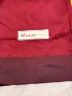 Maheshwari (Silk cotton) - Leaf green & Maroon - Image 6