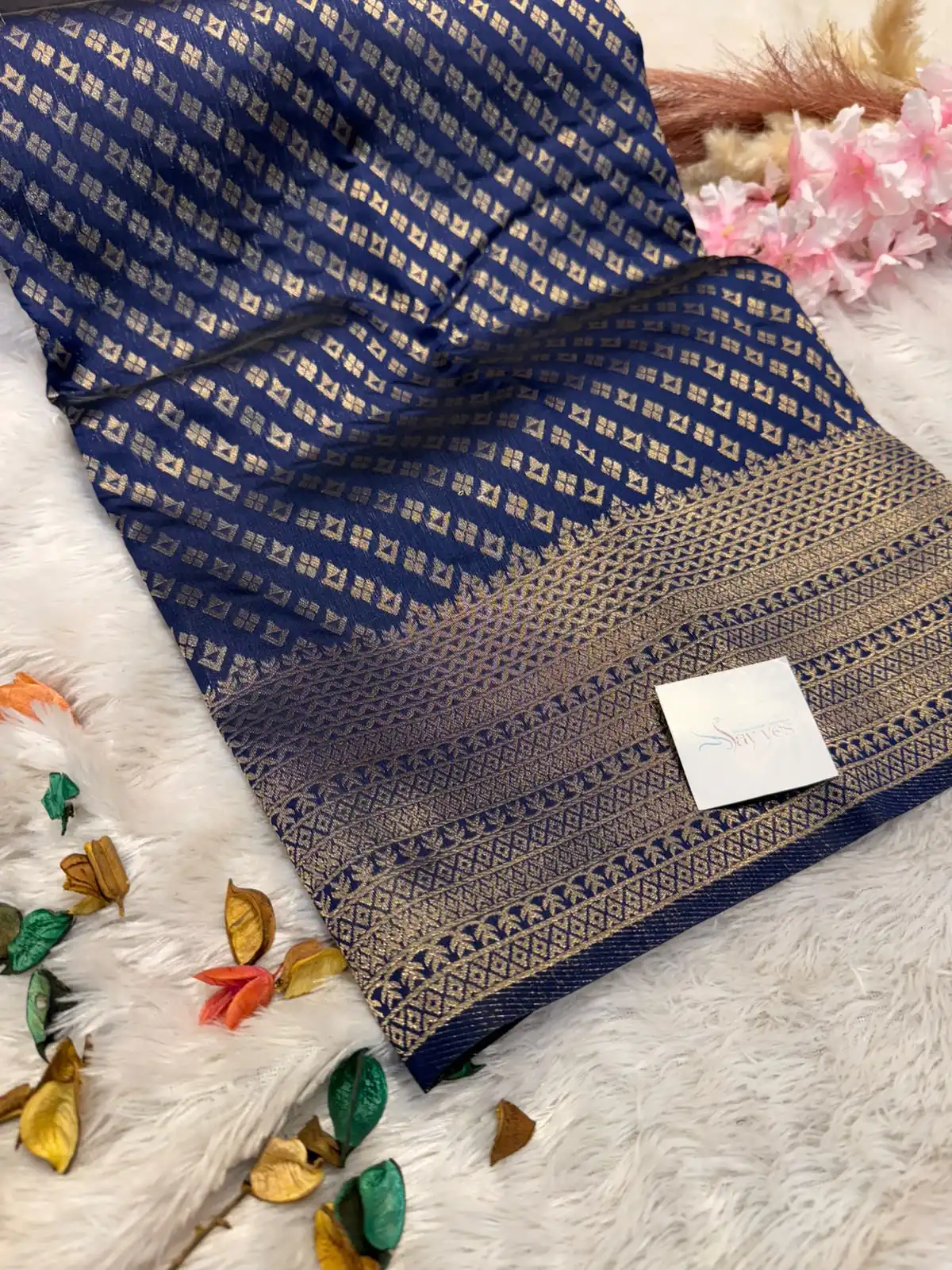 990b3325-d929-4877-93c4-139a8e83b4c1 Kanchana (Soft semi silk) - Royal blue - Image 1
