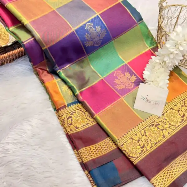 Paalum Pazhamum (Semi silk) -  Maroon