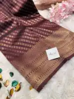 Kanchana (Soft semi silk) - Brown