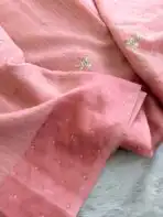 Pastel poem (Tussar cotton) - Baby pink