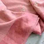Pastel poem (Tussar cotton) - Baby pink