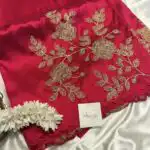 Neelambari (Pure Raw silk) - Raspberry Pink