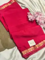 Chinmayi (Mysore crepe silk) - Dusty pink - Image 4