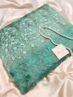 Jenifer (Glass Organza) - Emerald Green - Image 3