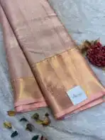 Thozhi (Kanchi Semi silk) - Peach - Image 2
