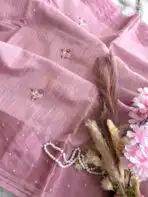 Pastel poem (Tussar cotton) - Mauve - Image 2