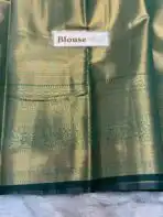 Thozhi (Kanchi Semi silk) - Lavender & Green - Image 5