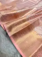 Thozhi (Kanchi Semi silk) - Peach - Image 3