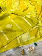 Yamini (Viscose silk) - Lime yellow - Image 2