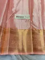 Thozhi (Kanchi Semi silk) - Peach - Image 5