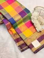 Paalum Pazhamum (Semi silk) - Purple