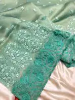Jenifer (Glass Organza) - Emerald Green