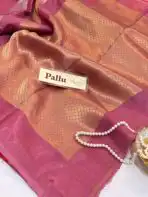Shivanya (Mushru Kattan silk) - Dusty pink - Image 5