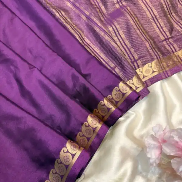 Chinmayi (Mysore crepe silk) - Violet