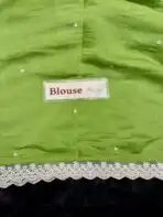 Anvika ( Chanderi cotton) - Parrot green - Image 6