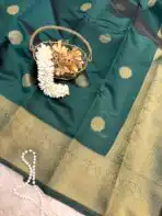 Athira (Semi silk) - Bottlegreen - Image 3