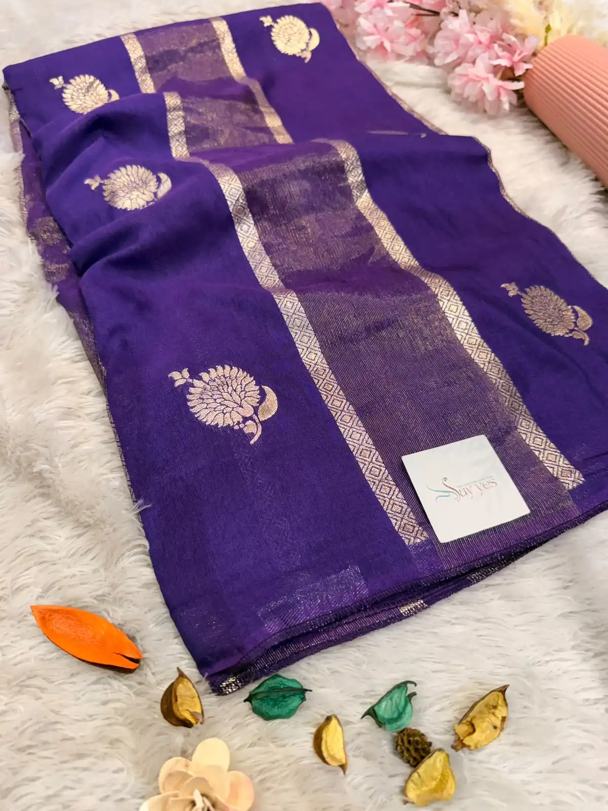 c7604e53-cdc8-4c1f-8fc4-593a0cbc72ed Yamini (Viscose silk) - Purple - Image 1