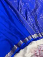Chinmayi (Mysore crepe silk) - Royal blue