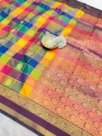 Paalum Pazhamum (Semi silk) - Purple - Image 4
