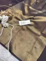 Athira (Semi silk) - Coffee brown - Image 4