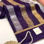 Shivanya (Mushru Kattan silk) -  Royal Purple