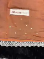 Anvika ( Chanderi cotton) - Tangerine - Image 4