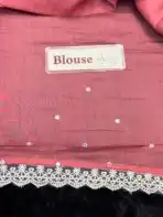 Anvika ( Chanderi cotton) - Coral - Image 5