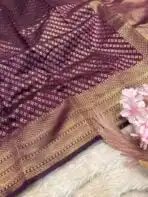 Kanchana (Soft semi silk) - Violet - Image 4